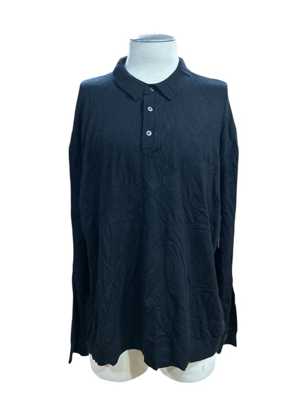 Abbott Elementary Vol. 1 Mens Polo Shirt XXL Black Long Sleeve Fine Gauge